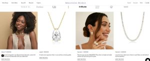 Positive customer reviews about melinda maria's jewelry